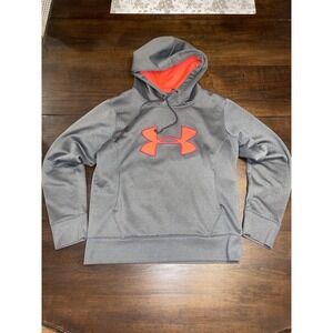 Under Armour Hoodie Womens Medium Semi-Fitted Storm ColdGear Sweatshirt Gray M